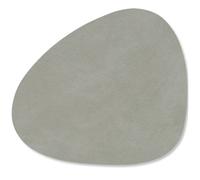 LIND DNA - Curve Glass Coaster Nupo 11x13 cm, Light Grey - Light Grey