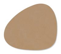 LIND DNA - Curve Glass Coaster Nupo 11x13 cm, Nougat - Nougat