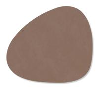 LIND DNA - Curve Glass Coaster Nupo 11x13 cm, Truffle - Truffle