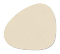 LIND DNA - Curve Glass Coaster Nupo 11x13 cm, Vanilla - Vanilla