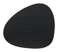 LIND DNA - Curve L Table Mat Buffalo, 37x44 cm, Black - Black