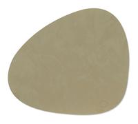 LIND DNA - Curve L Table Mat Nupo 37x44 cm, Herbal Dust - Herbal Dust