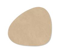 LIND DNA - Curve Glass Coaster Nupo 11x13 cm, Sand - Sand