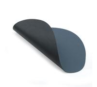 LIND DNA - Curve S Table Mat Double, 24x28 cm, Dark Blue/Black - Black
