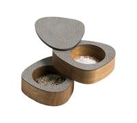 LIND DNA Curve salt & pepper set 2-pack Natural-anthracite