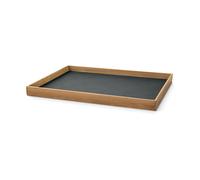 LIND DNA Even teak tray square L Nupo anthracite
