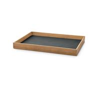 LIND DNA Even teak tray square M Nupo anthracite