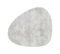 LIND DNA Hippo placemat curve M White-grey