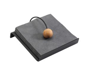 LIND DNA Hippo String napkin holder Black-anthracite