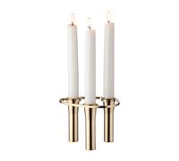 LIND DNA Lind Curve combinable candle sticks 24K gold plated Triple
