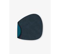 Lind Dna Lind Dna Curve Large Reversible Leather Table Mat 35cm-45cm Midnight Blue And Petrol
