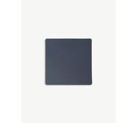 Lind Dna Lind Dna Nupo Square Leather Coaster Dark Blue