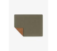 Lind Dna Lind Dna Square Large Reversible Leather Table Mat 35cm x 45cm Army Green And Nature