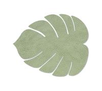 LIND DNA Monstera Leaf Hippo placemat S Olive green