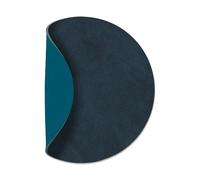 LIND DNA Nupo coaster circle reversible 1 pc Midnight blue-petrol