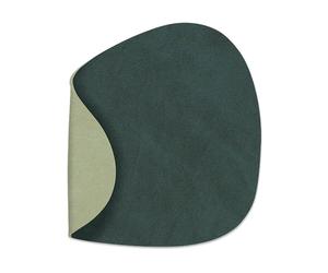 LIND DNA Nupo coaster curve reversible 1 pcs Dark green-olive green
