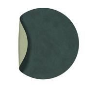 LIND DNA Nupo placemat circle reversible M 1 pcs Dark green-olive green