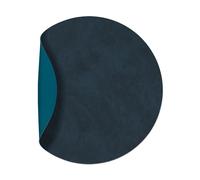 LIND DNA Nupo placemat circle reversible M 1 pcs Midnight blue-petrol
