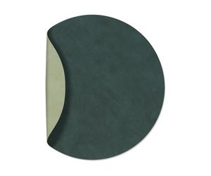 LIND DNA Nupo placemat circle reversible XL 1 pcs Dark green-olive green