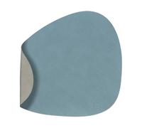 LIND DNA Nupo placemat reversible curve L 1 pc light blue-light grey