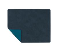 LIND DNA Nupo placemat reversible square L 1 pc Midnight blue-petrol