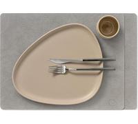 LIND DNA Placemats Hippo - Leather - Anthracite Grey - 45 x 35 cm - 2 pieces
