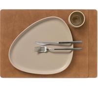 LIND DNA Placemats Nupo - Leather - Nature - 45 x 35 cm - 2 pieces