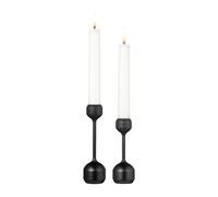 LIND DNA Silhouette candle sticks 2 pieces Black