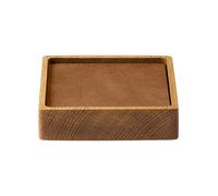 LIND DNA Wood Box coaster set Nature-oak, square, S, Nupo nature, 9 pieces