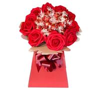 Lind Hamper Bouquet Lind Red Strawberry White Milk Dark Orange Blue Gold Pink Chocolate Sweets Candy Him Her