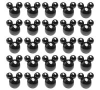 Lind Kitchen 150PCS 15mm DIY Bracelet Necklace Jewelry Handmade Craft Making Mickey Mouse Head Acrylic Beads Large Hole Pastel Beads Pendants