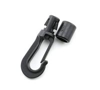 Lind Kitchen 20pcs 5mm Shock Cord Hook Boat Kayak Canoe Bungee Accessories Shock Cord Hook Hanging Terminal End Plastic Lashing Hook DIY Elastic Stretch Cords 1/5 Inch