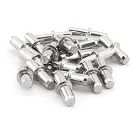 Lind Kitchen 20pcs 5x20mm Shelf Supports Pegs Studs Nickel Plated Finish Adjustable Shelves Bracket Holder Furniture Hardware Cupboard Cabinet Wardrobe Shelf Pins