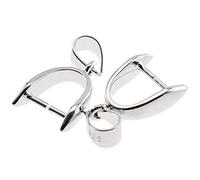 Lind Kitchen 2pcs 925 Sterling Silver Pendant Bail Connector Pinch Clasp for Necklace DIY Jewelry Craft Making Handmade Beading Fittings Accessories 1.7cm