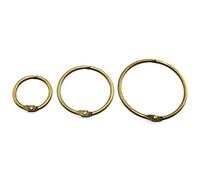 Lind Kitchen 50pcs 1" 1.5" 2" Bronze Book Ring Assorted Kit Metal Loose Leaf Book Binder Hinged Buckle Rings Scrapbook Sketchbook Craft Photo Album DIY Binding Ring 25/38/51mm