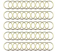 Lind Kitchen 50PCS 2" Book Ring Metal Loose Leaf Binder Hinged Buckle Binding Rings Scrapbook Sketchbook Craft Photo Album DIY Bronze 51mm