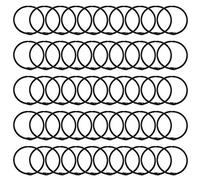 Lind Kitchen 50PCS 2" Book Ring Metal Loose Leaf Binder Hinged Buckle Binding Rings Scrapbook Sketchbook Craft Photo Album DIY Black 51mm