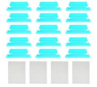 Lind Kitchen 50PCS 2 Inch Blue PVC Hanging File Folder Tabs with Paper Insert Office Product Interior Folder Indexing Tool