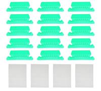 Lind Kitchen 50PCS 2 Inch Green PVC Hanging File Folder Tabs with Paper Insert Office Product Interior Folder Indexing Tool