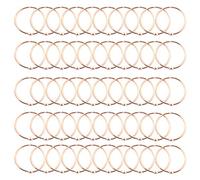 Lind Kitchen 50pcs 2" Rose Gold Book Ring Metal Loose Leaf Book Binder Hinged Buckle Rings Scrapbook Sketchbook Craft Photo Album DIY Binding Ring 51mm