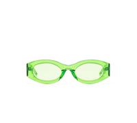 Linda Farrow Berta oval sunglasses - Green One Size