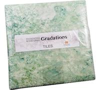 Linda Ludovico Stonehenge Gradations II Pine Ridge Tiles 42 10-inch Squares Layer Cake Northcott, TGRAD42-78