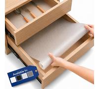 Linda’s Essentials Kitchen Drawer Liners (30 x 200 cm) - Non-Slip Shelf Liner & Cupboard Liners, Protects from Spills, Multi-Use Cabinet & Fridge Liner, Must Have Kitchen Accessory (Clear)