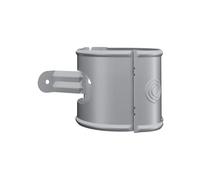 Lindab Round Downpipe Bracket 75mm - Silver Metallic