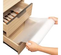 Linda's Essentials Kitchen Drawer Liners (44.5 x 500 cm) - Non-Slip Cupboard & Fridge Mats, Protects from Spills, Multi-Use Shelf & Cabinet Liner, Great Kitchen Accessory (Clear)