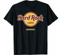 Lindas Hards Rock Cafe London Retro T-Shirt-S Black