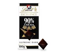 Lindat Excellence Dark 90% Cocoa Chocolate Bar 100G