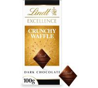 Lindat Excellence Dark Chocolate Crunchy Waffle Bar 100g