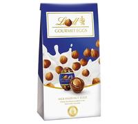 Lindat Gourmet Milk Chocolate Eggs with Whole Roasted Hazelnut 130g - For Easter Best gift for Friends & Family