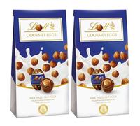Lindat Gourmet Milk Chocolate Eggs with Whole Roasted Hazelnut 130g (Pack of 2)
